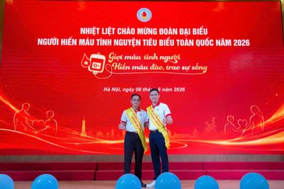 Quảng Trị: 2 cá nhân được vinh danh người hiến máu tình nguyện tiêu biểu năm 2026