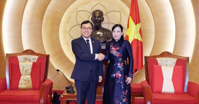 Chủ nhiệm Ủy ban Khoa học, Công nghệ và Môi trường Nguyễn Thanh Hải tiếp Đại sứ Hàn Quốc tại Việt Nam