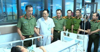 Trung tá Công an bị thương khi khống chế tội phạm về ma túy