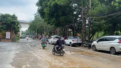Đường Thanh Bình thi công dang dở gây mất an toàn giao thông