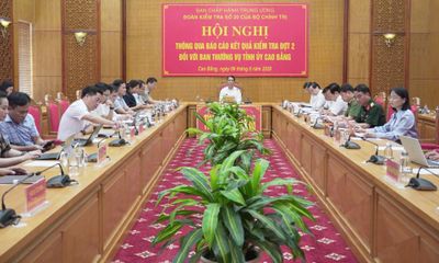 Thông qua báo cáo kết quả kiểm tra đợt 2 của Bộ Chính trị đối với Ban Thường vụ Tỉnh ủy