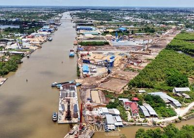 Hối hả nối nhịp tuyến cao tốc Cà Mau - Đất Mũi
