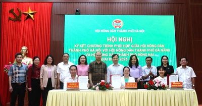 Hội Nông dân thành phố Hà Nội, Đà Nẵng và Đồng Nai ký kết phối hợp giai đoạn 2026-2030