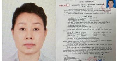 Công an Hà Nội thông báo 'truy nã đặc biệt' đối tượng Đỗ Thị Phương