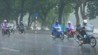 Bắc bộ mưa giông rải rác, thời tiết mát mẻ cả ngày