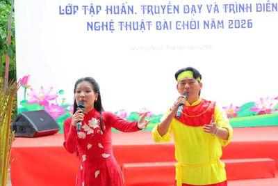 Khai giảng lớp truyền dạy Nghệ thuật Bài chòi gắn với phát triển du lịch cộng đồng