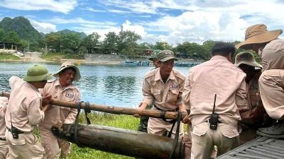Phát hiện, xử lý an toàn quả bom nặng 227kg tại Phong Nha