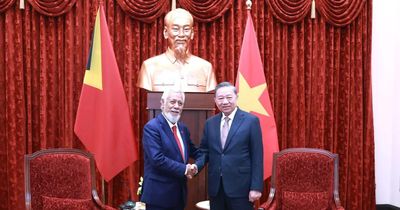[Ảnh] Tổng Bí thư, Chủ tịch nước Tô Lâm tiếp Thủ tướng Timor-Leste Kay Rala Xanana Gusmao