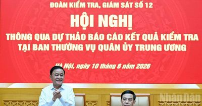 [Ảnh] Hội nghị thông qua dự thảo Báo cáo kết quả kiểm tra tại Ban Thường vụ Quân ủy Trung ương