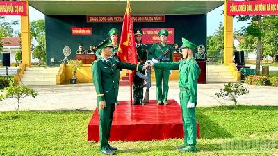 Bộ đội Biên phòng Đồng Tháp tổ chức tuyên thệ cho 160 chiến sĩ mới