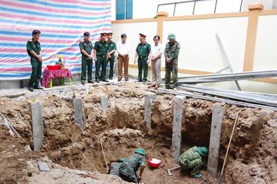 Thi công công trình ở bệnh viện, phát hiện 4 hài cốt liệt sĩ