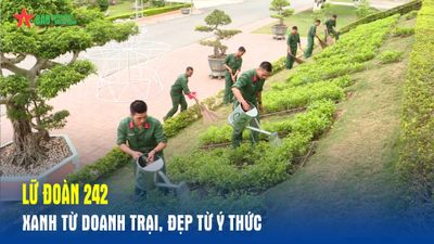 Lữ đoàn 242: Xanh từ doanh trại, đẹp từ ý thức