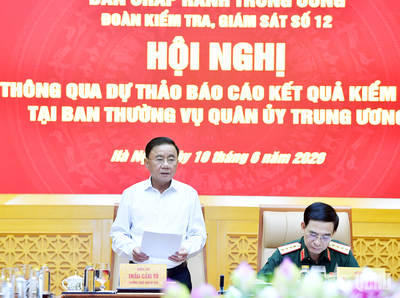 Thông qua Dự thảo báo cáo kết quả kiểm tra đối với Ban Thường vụ Quân ủy Trung ương