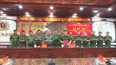 Công an tỉnh Lâm Đồng và Bộ Tư lệnh Cảnh sát cơ động ký kết Quy chế phối hợp