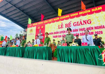 1.328 chiến sĩ nghĩa vụ CAND hoàn thành huấn luyện