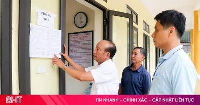 Bên trong các điểm thi tốt nghiệp THPT tại Hà Tĩnh trước giờ đón sĩ tử