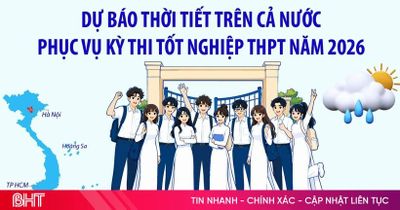 Dự báo thời tiết trên cả nước phục vụ kỳ thi tốt nghiệp THPT năm 2026