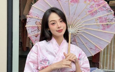 Vắng người đặc biệt, Hoa hậu Thanh Thủy vẫn giữ phong độ khi đi Nhật