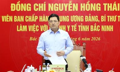 Bắc Ninh: Bí thư Tỉnh ủy Nguyễn Hồng Thái làm việc với ngành Y tế về định hướng phát triển đến năm 2030