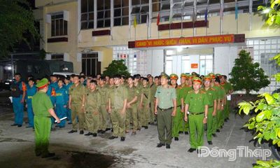 Công an xã Cái Bè ra quân tấn công, trấn áp tội phạm ma túy