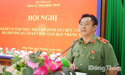 Đồng Tháp: Sơ kết 1 năm thực hiện mô hình Công an địa phương hai cấp