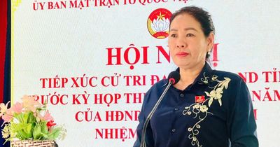 Phó Chủ tịch HĐND tỉnh Huỳnh Thúy Vân tiếp xúc cử tri xã Canh Liên