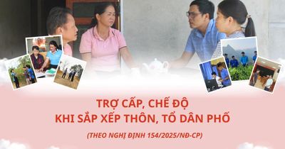 Trợ cấp, chế độ khi sắp xếp thôn, tổ dân phố