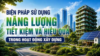 Biện pháp sử dụng năng lượng tiết kiệm và hiệu quả trong hoạt động xây dựng
