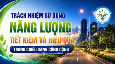 Trách nhiệm sử dụng năng lượng tiết kiệm và hiệu quả trong chiếu sáng công cộng