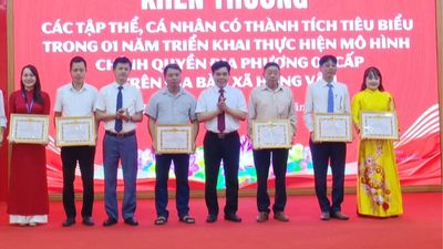 Hai đơn vị của xã Hồng Vân nhận Cờ Thi đua của Thành phố