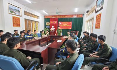 Phòng Cảnh sát phòng cháy, chữa cháy và cứu nạn, cứu hộ gặp mặt chiến sĩ nghĩa vụ Công an nhân dân khóa 2026