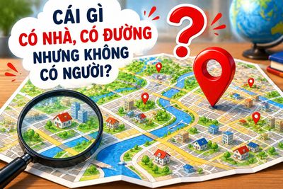 Cái gì có nhà, có đường nhưng không có người?