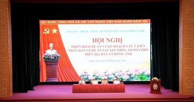 Xã Đông Anh lấy ý kiến về đề án sắp xếp thôn, tổ dân phố