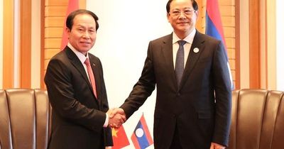 Phó Thủ tướng Lê Tiến Châu gặp Thủ tướng Lào Sonexay Siphandone và Phó Thủ tướng Campuchia Sun Chanthol