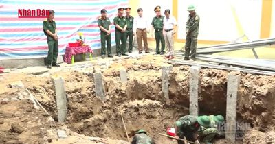 [Video] Quảng Trị quy tập 4 hài cốt liệt sĩ tại khu vực thi công bệnh viện