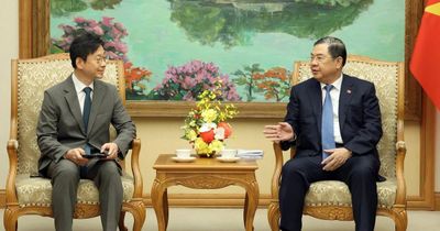 Phó Thủ tướng Thường trực Phạm Gia Túc tiếp Tổng Giám đốc Tập đoàn TKG Taekwang (Hàn Quốc)
