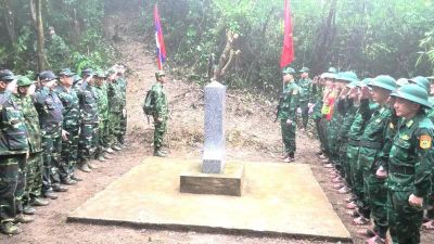 Nâng cao công tác tuần tra song phương đường biên, cột mốc giữa Quảng Trị và Khammouane