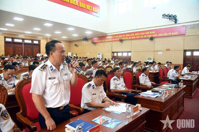Vùng Cảnh sát biển 1 đối thoại dân chủ: Cán bộ, chiến sĩ bày tỏ tâm tư, kiến nghị nhiều nội dung sát thực