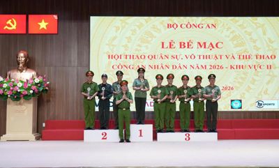 Bộ Tư lệnh Cảnh sát cơ động vô địch toàn đoàn Hội thao CAND khu vực II