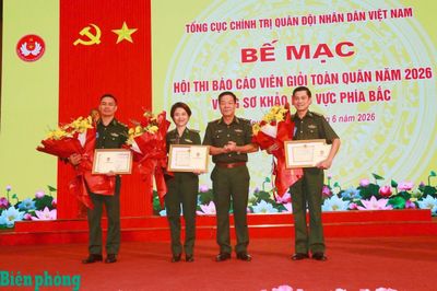 Bộ đội Biên phòng đạt thành tích tốt tại Hội thi Báo cáo viên giỏi toàn quân năm 2026 vòng sơ khảo khu vực phía Bắc