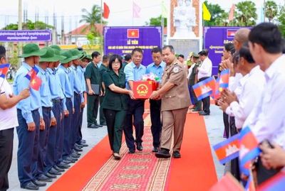 18 hài cốt liệt sĩ hy sinh tại Campuchia hồi hương về đất mẹ Việt Nam