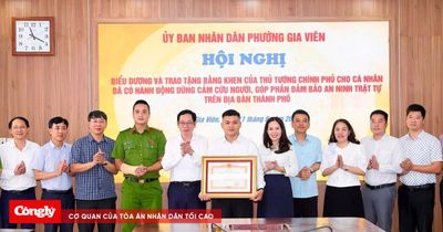 Tặng Bằng khen của Thủ tướng cho công dân dũng cảm cứu người