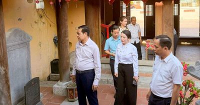 Chủ tịch UBND tỉnh Võ Trọng Hải kiểm tra công tác chuẩn bị khánh thành Dự án tu bổ, tôn tạo di tích và mộ đồng chí Hồ Tùng Mậu