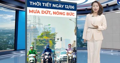 Bản tin thời tiết ngày 12/6: Nắng nóng cục bộ tái xuất ở Bắc Bộ, một số nơi có mưa dông