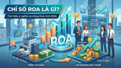 ROA là gì? Công thức, ví dụ và so sánh với ROE/ROIC