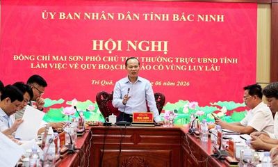 Phó Chủ tịch Thường trực UBND tỉnh Mai Sơn làm việc về Quy hoạch khảo cổ học vùng Luy Lâu