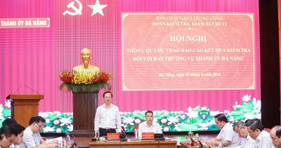 Thông qua dự thảo báo cáo kết quả kiểm tra đối với Ban Thường vụ Thành ủy Đà Nẵng