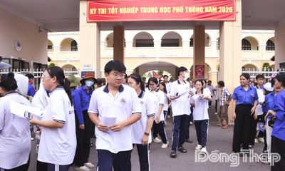 Đồng Tháp: Hơn 36.700 thí sinh hoàn thành môn Toán, đề thi vừa sức và có tính phân hóa