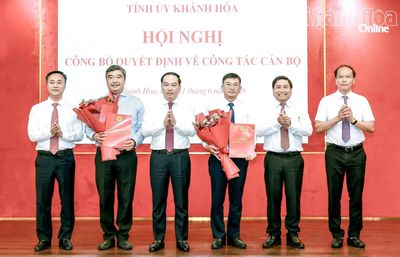 Khánh Hòa bổ nhiệm Trưởng Ban Nội chính Tỉnh ủy, Giám đốc Báo và Phát thanh, Truyền hình Khánh Hòa, Chủ tịch Hội đồng thành viên Tổng Công ty Khánh Việt