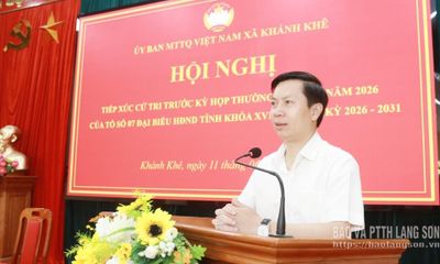 Tổ đại biểu số 7 HĐND tỉnh tiếp xúc cử tri tại xã Khánh Khê